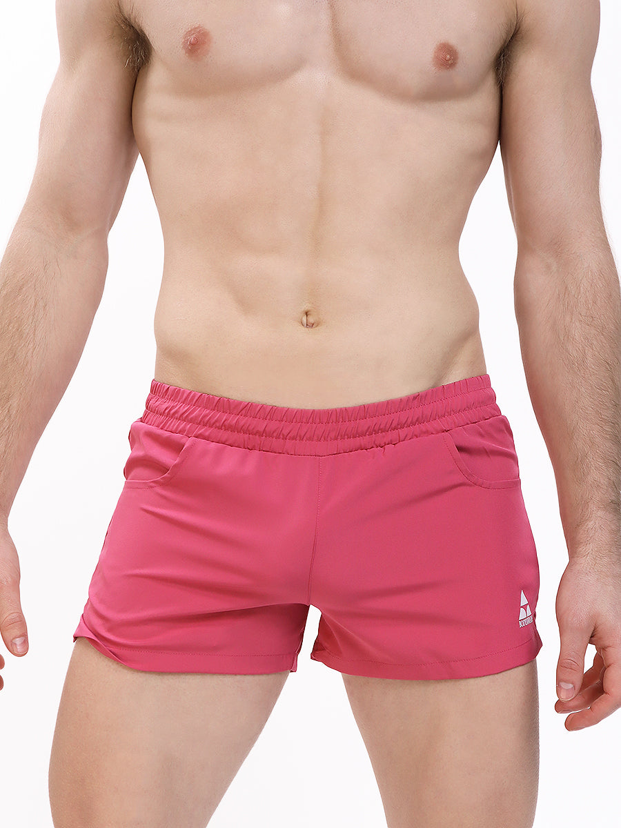 Hot pink men's short shorts