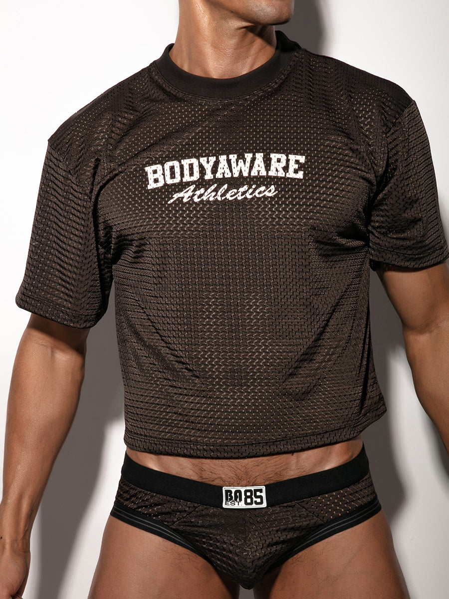 Black Mesh Jersey - Sexy Men's Sportswear