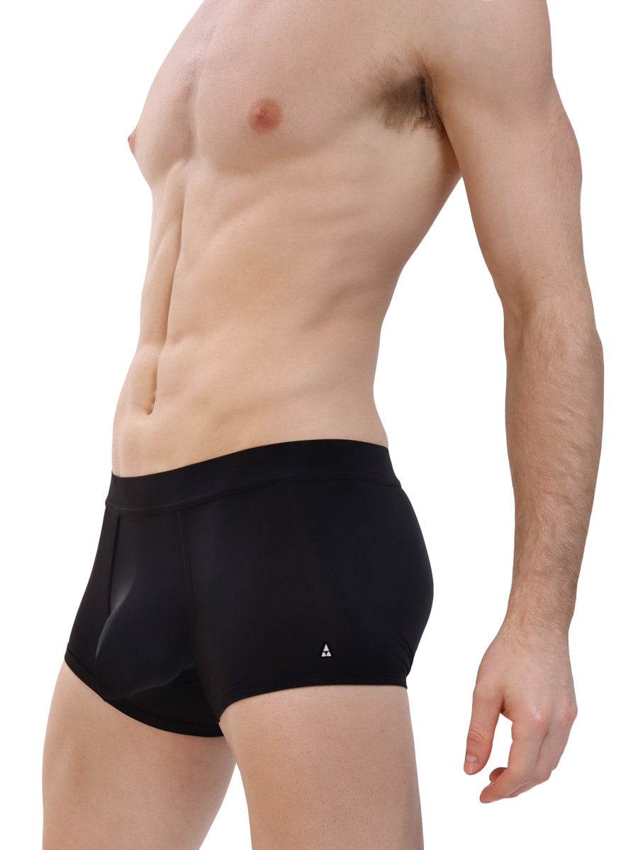 men's black nylon boxer briefs - Body Aware