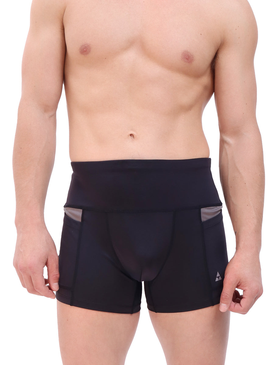 men's black athletic shorts - Body Aware
