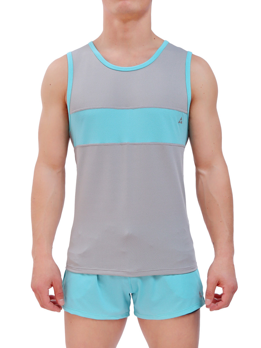 men's grey tank top - Body Aware