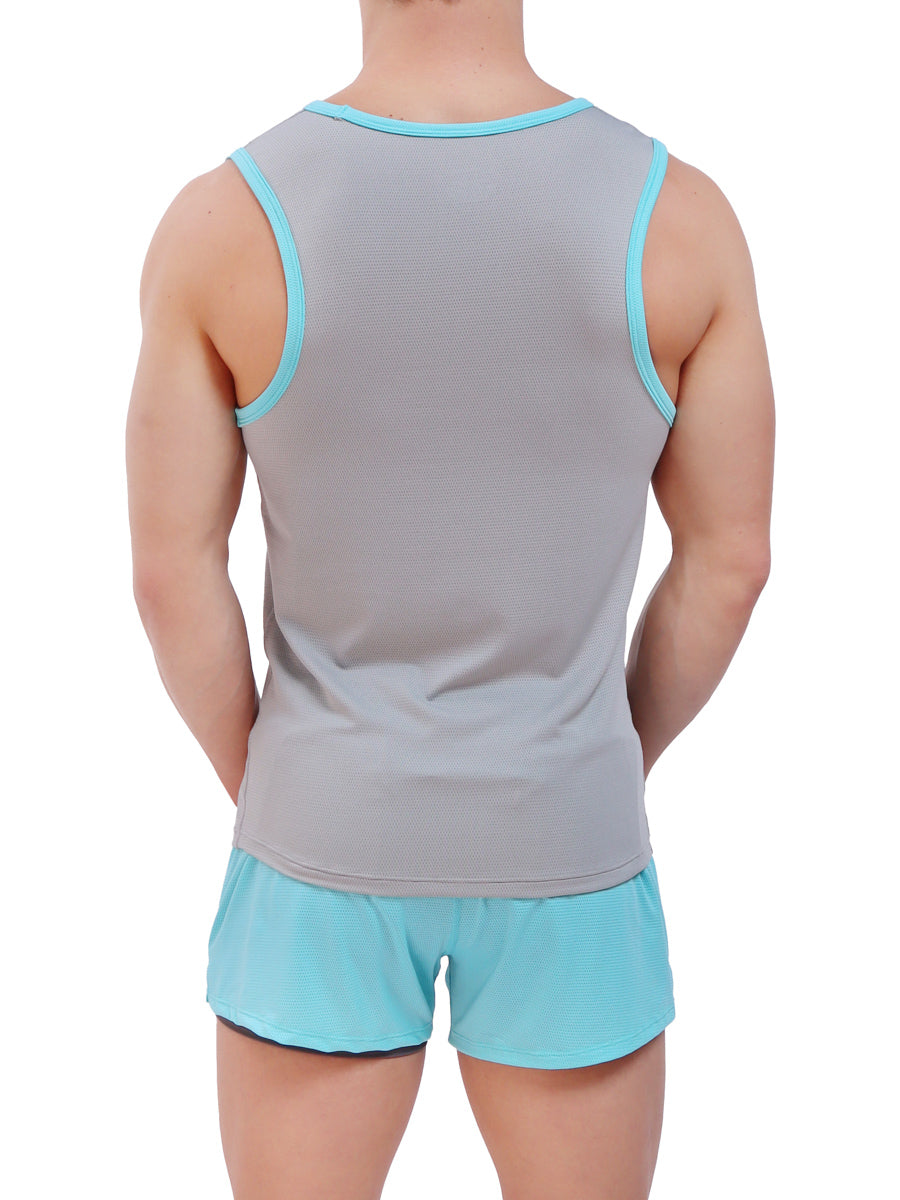 men's grey tank top - Body Aware