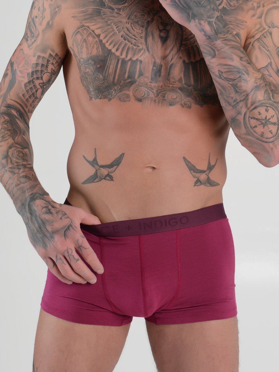 men's red modal boxer briefs