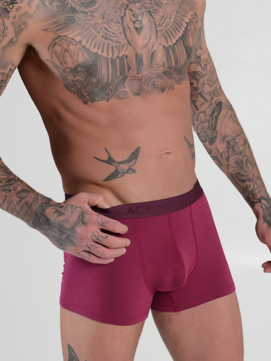 men's red modal boxer briefs