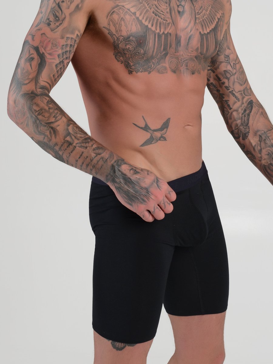 men's black modal boxers