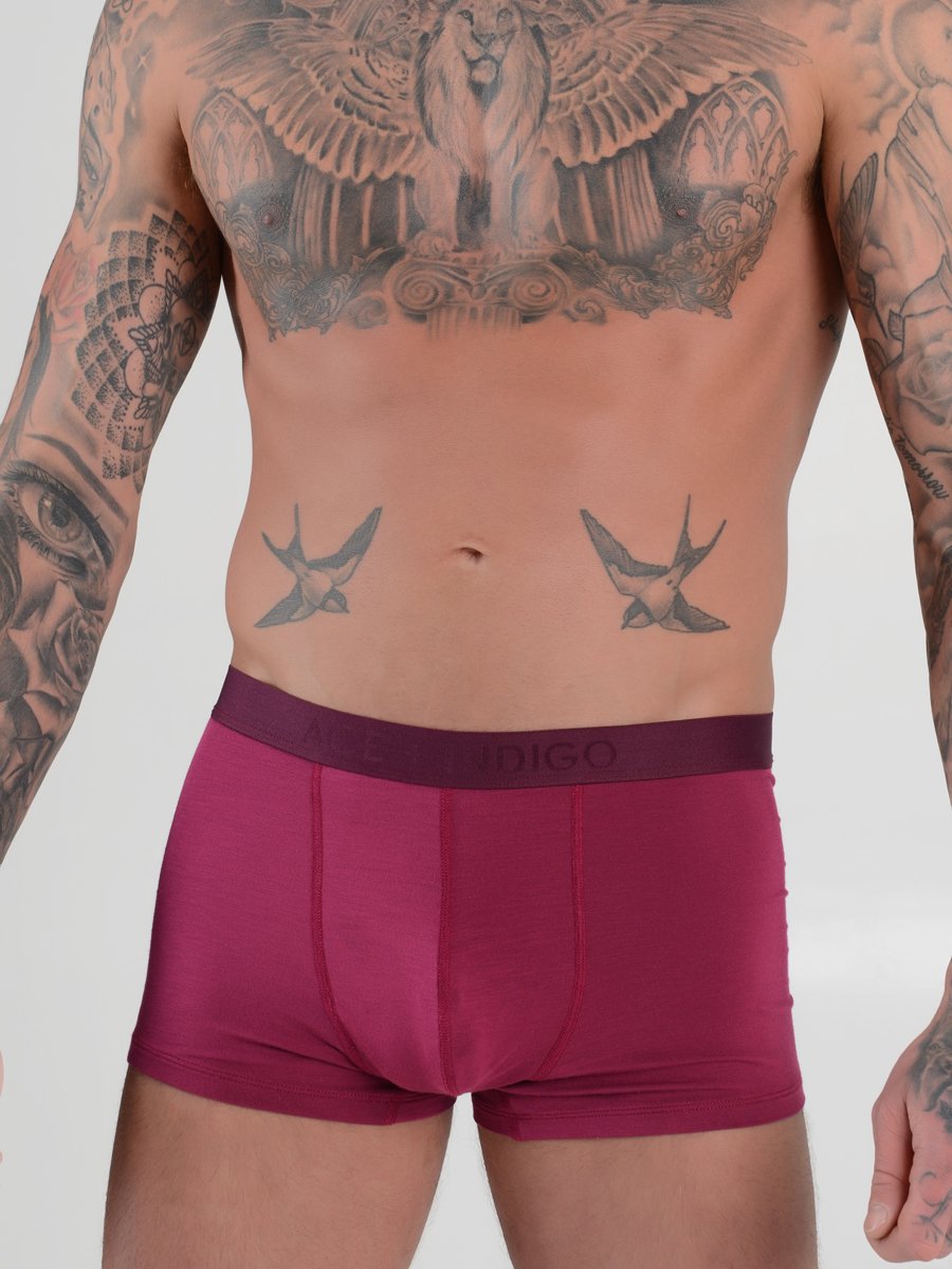men's red modal boxer briefs
