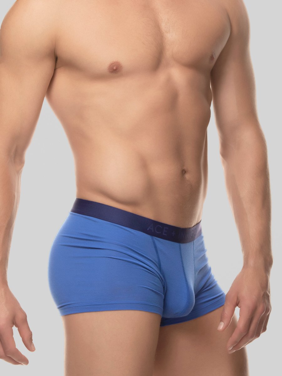 men's blue modal boxer briefs
