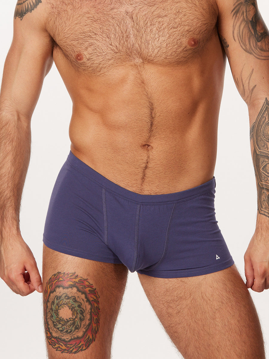 men's navy cotton boxer briefs