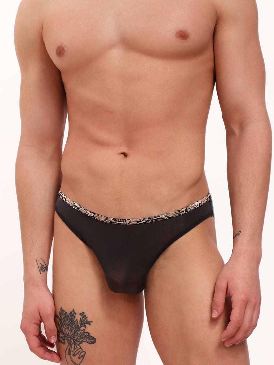 men's black mesh briefs - Body Aware