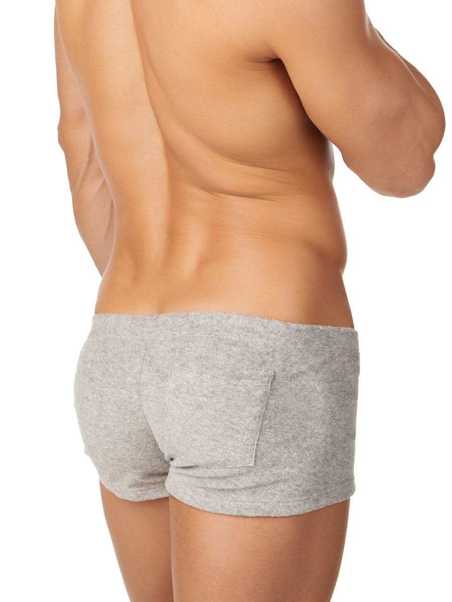 Men's grey terry shorts