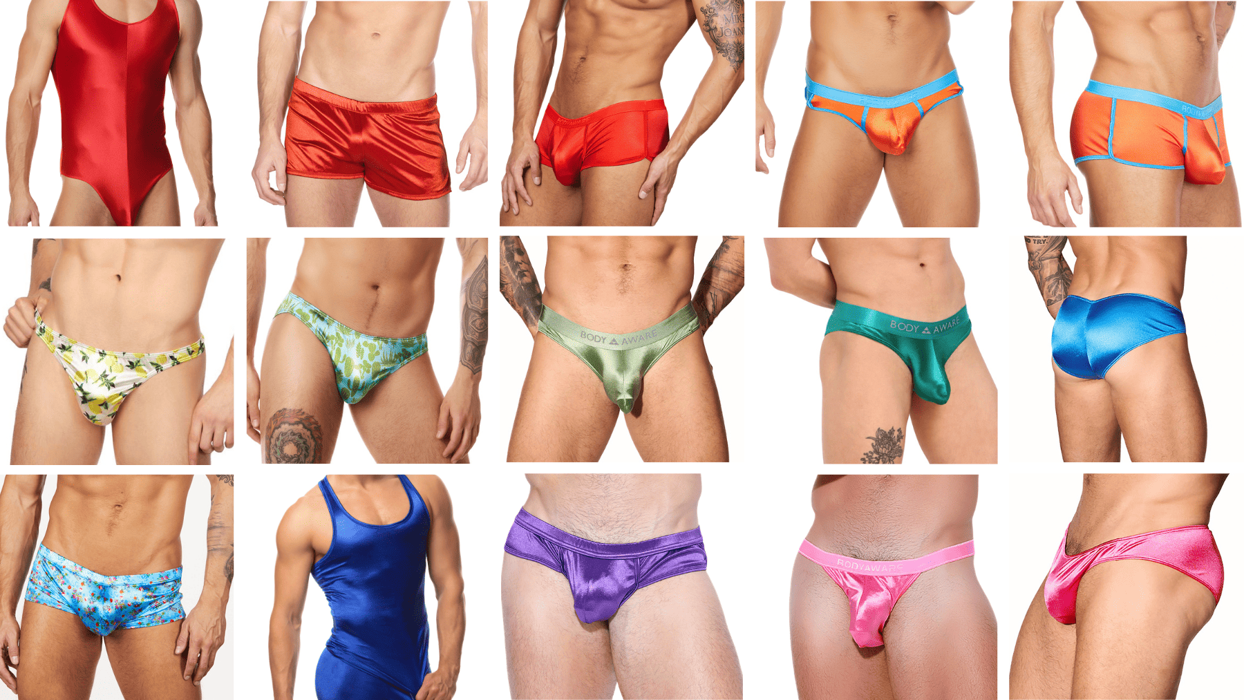 Men's Satin Underwear by Body Aware