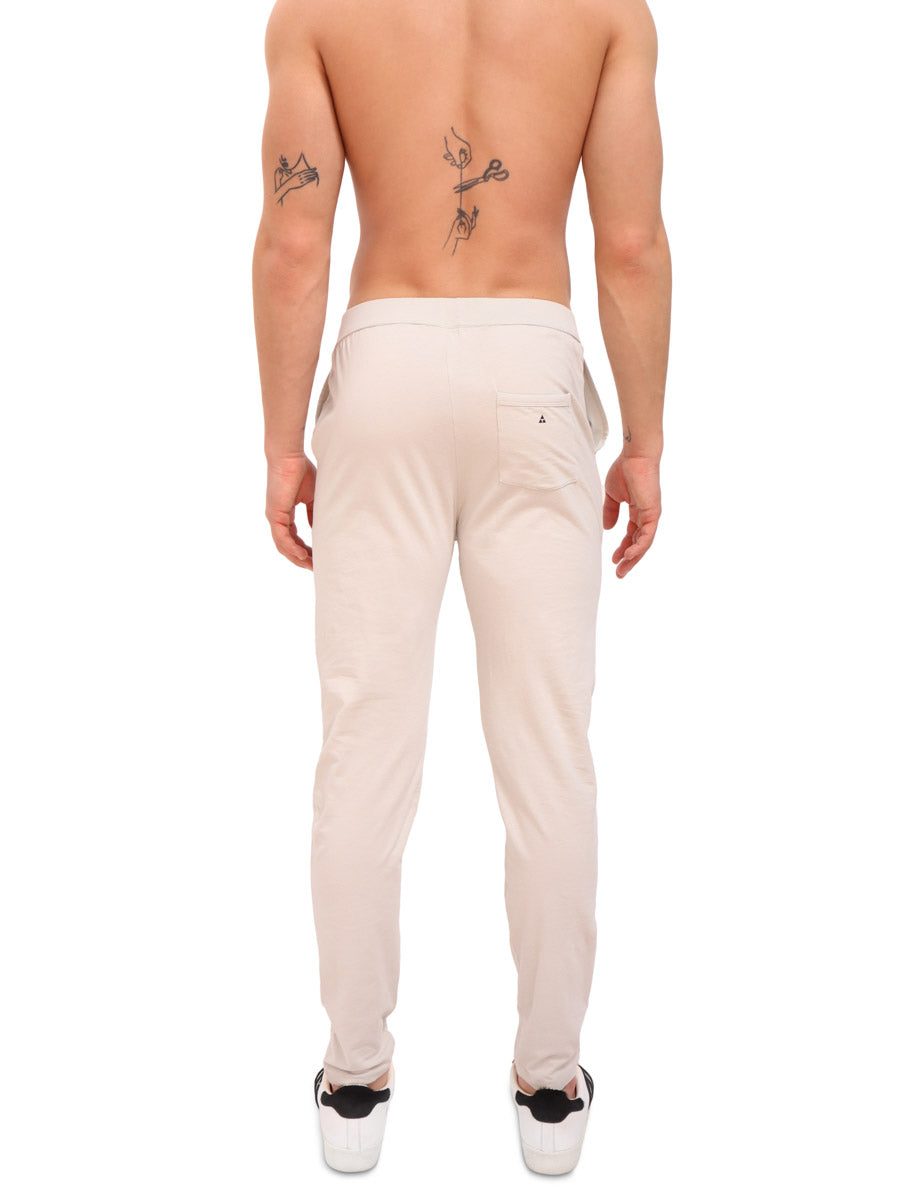 men's grey organic cotton lounge pants - Body Aware