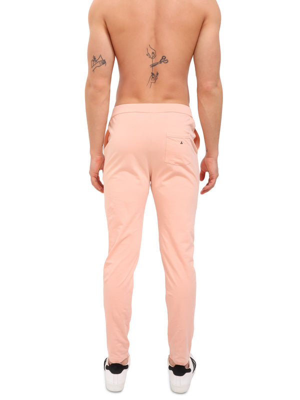 men's pink organic cotton lounge pants - Body Aware