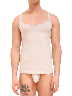 men's grey organic cotton tank top - Body Aware