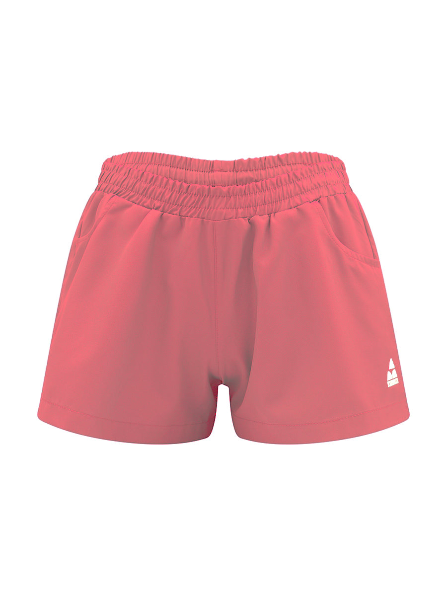 Pink shorts on a white background