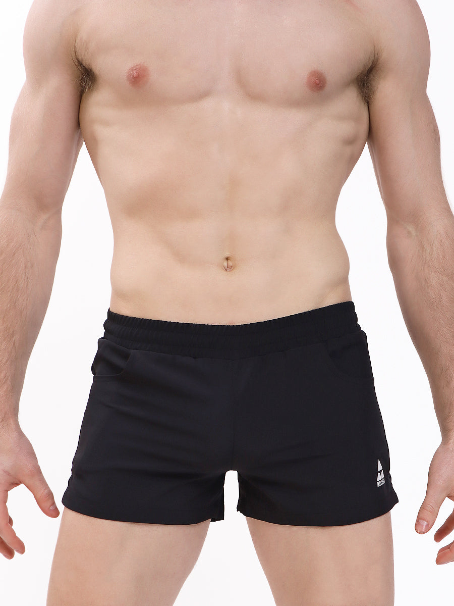 men's black gym shorts - Body Aware