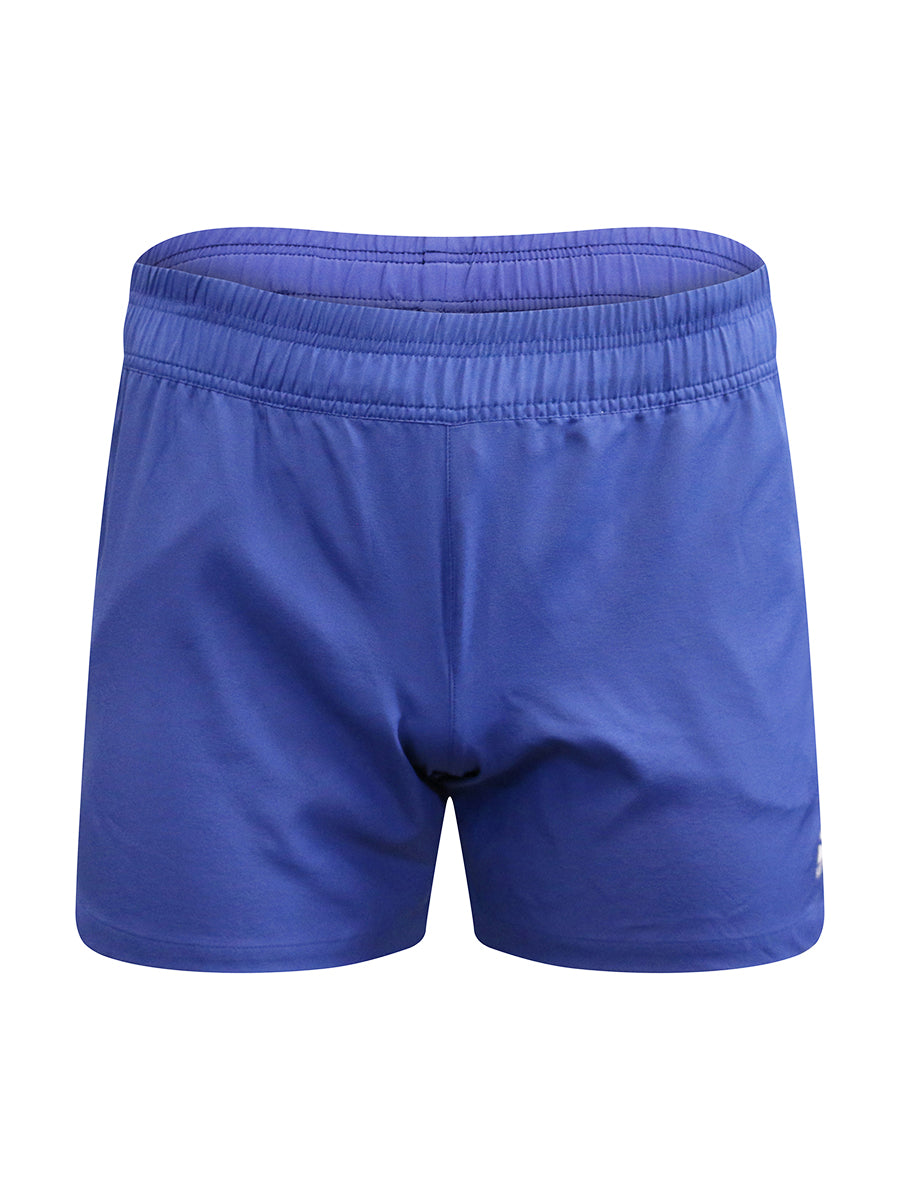 Blue shorts on a white background