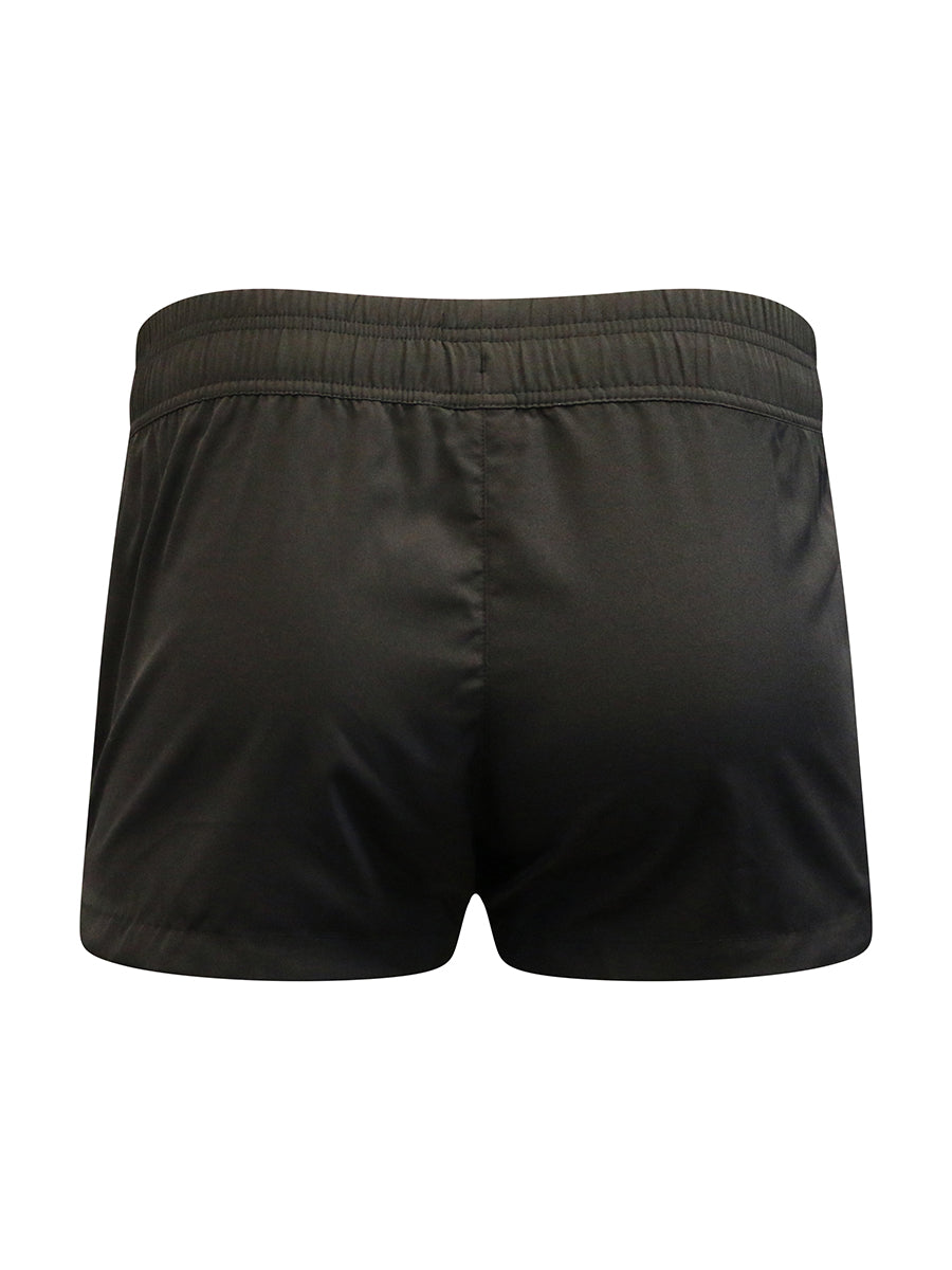 Black shorts on a white background