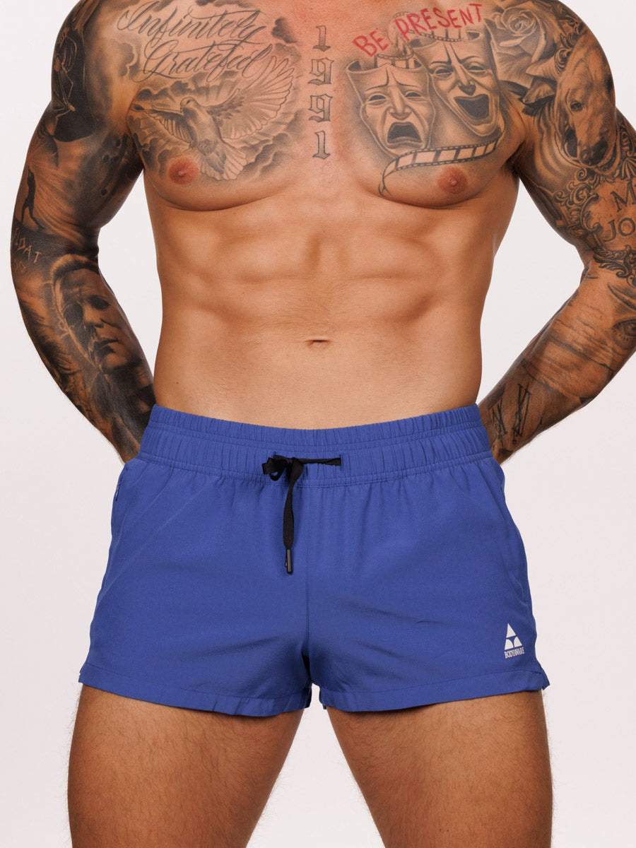 Men's Blue Square Leg Short - Sexy Shorts For Men - Body Aware