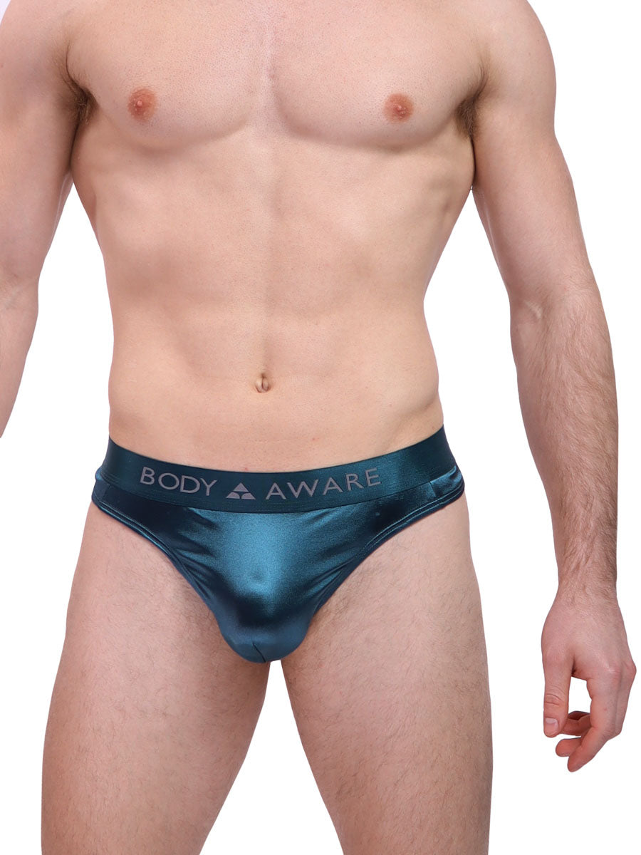 Men's Blue Lace Briefs - Lace Underwear For Men - Body Aware