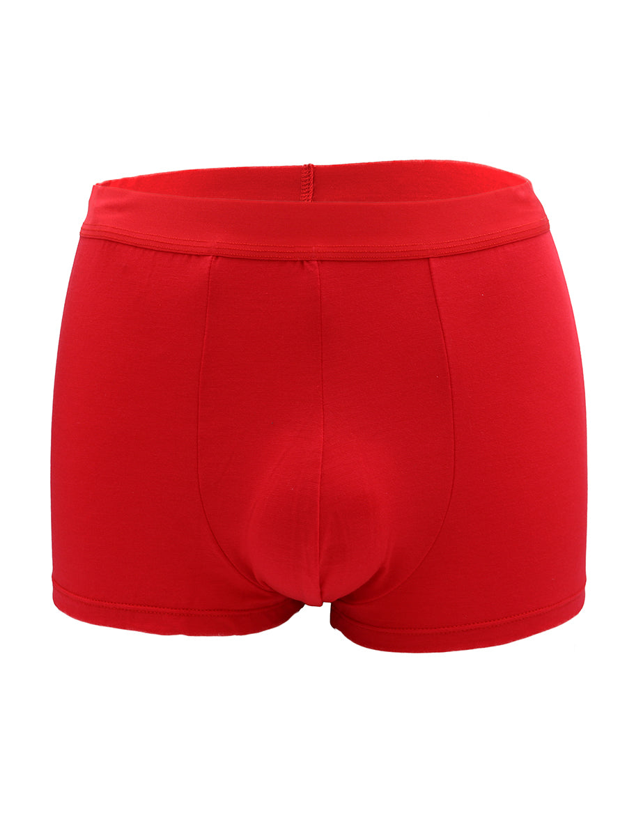 Red Body Aware men's boxer briefs on a white background.