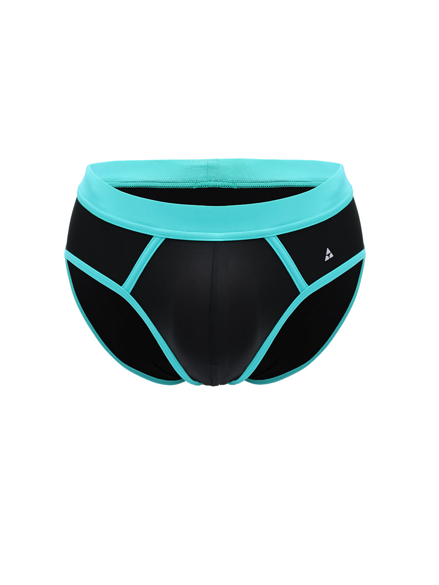 Black and teal men's underwear with a Body Aware logo, on a white background.