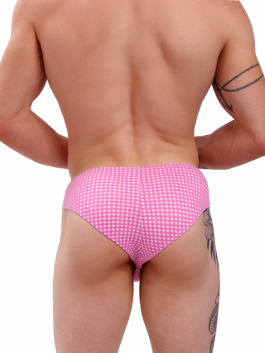 Men's Pink Penis Sleeve Brief - Erotic Underwear For Men - Body Aware