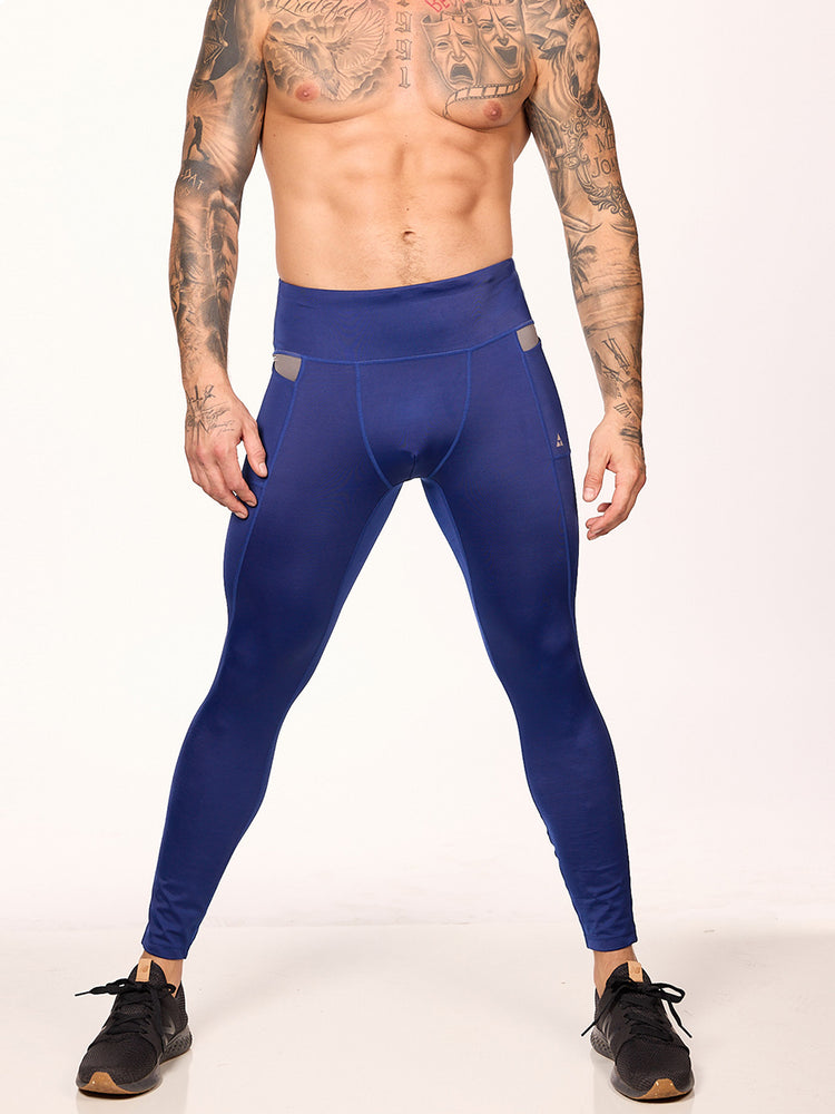 Blue Baja Serape Men's Leggings