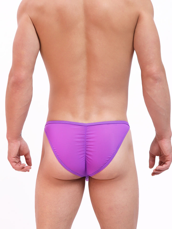 men's purple tactel tanga - Body Aware