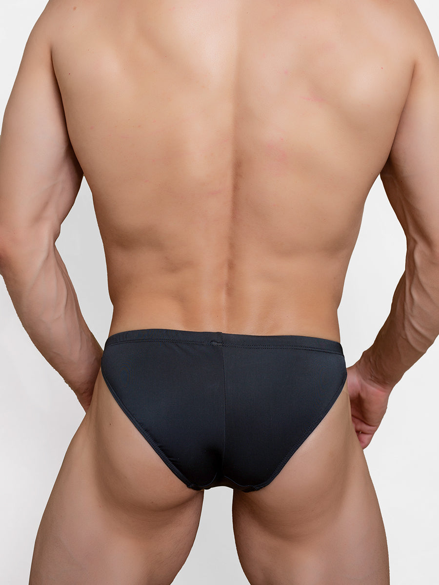 men's black bikini-cut briefs - Body Aware