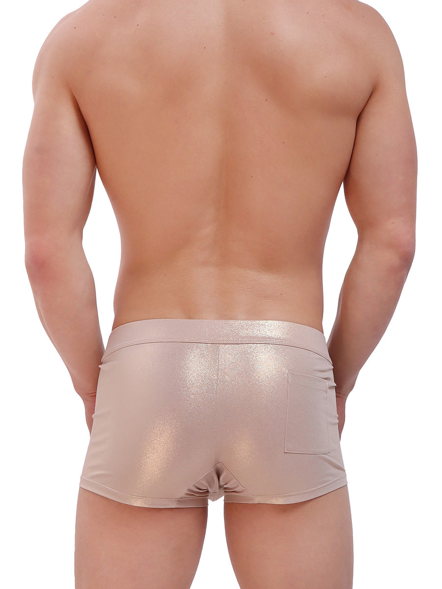 men's gold metallic boxer shorts Body Aware