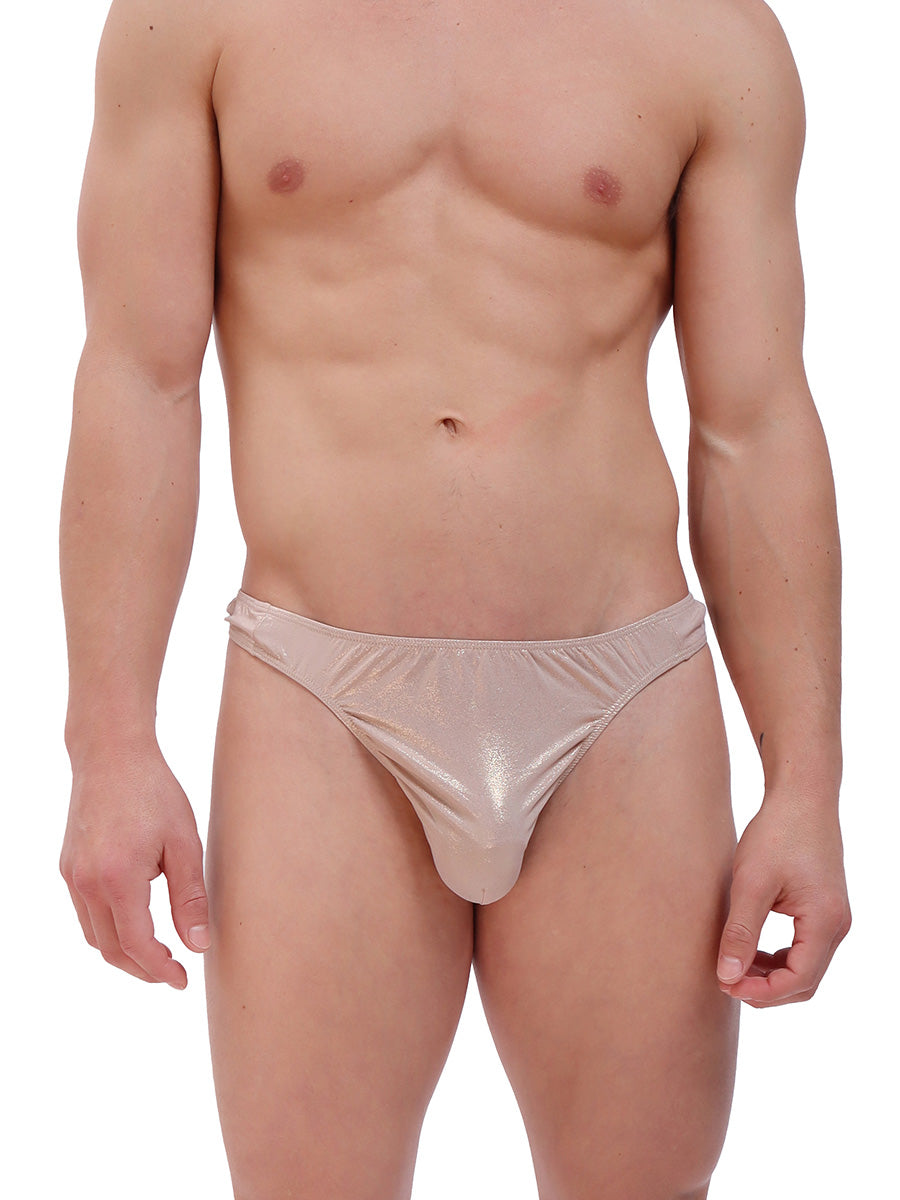 men's gold metallic thong - Body Aware