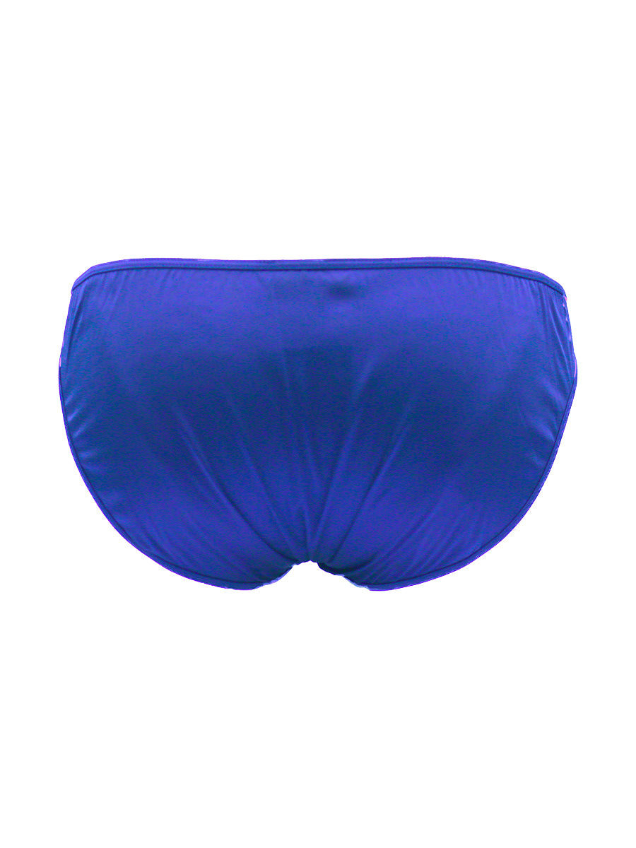 Blue men's underwear on a white background.