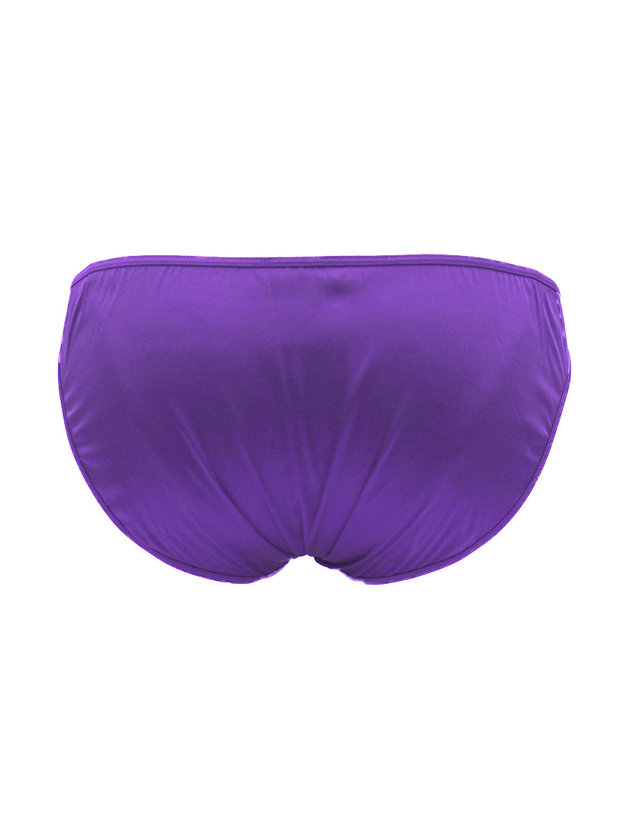 Purple men's underwear on a white background.