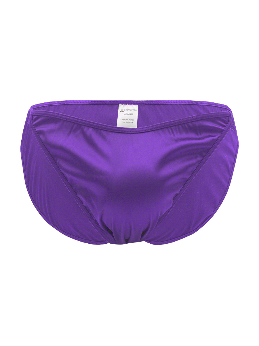 Purple men's underwear on a white background