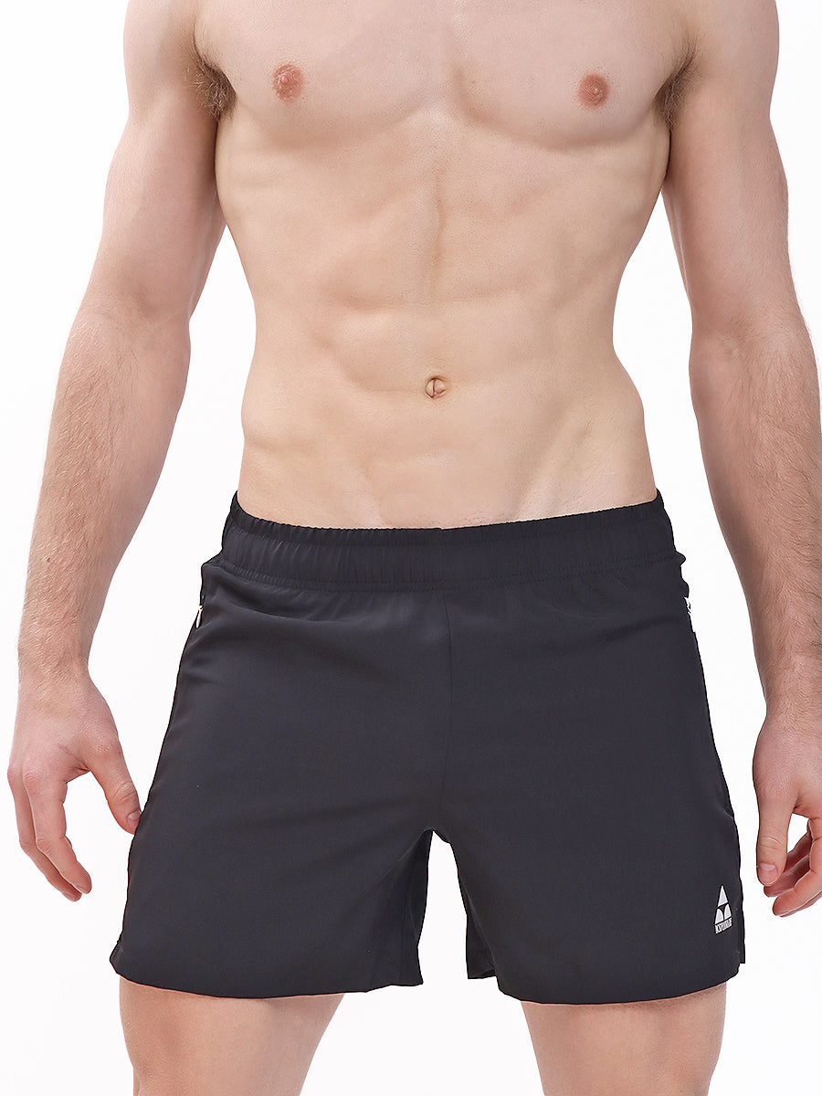 men's black gym shorts - Body Aware