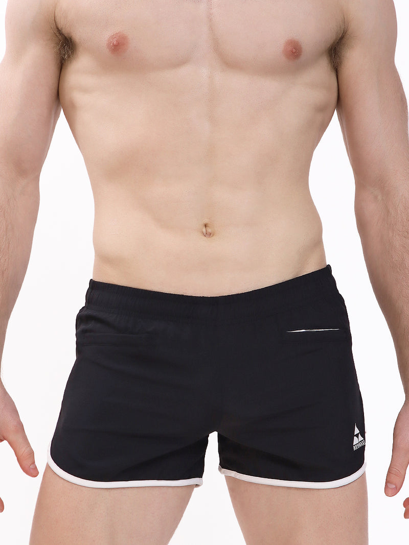 men's black running shorts - Body Aware