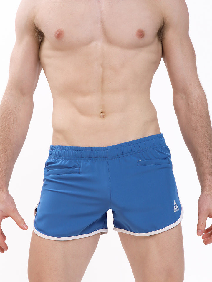 men's blue running shorts - Body Aware