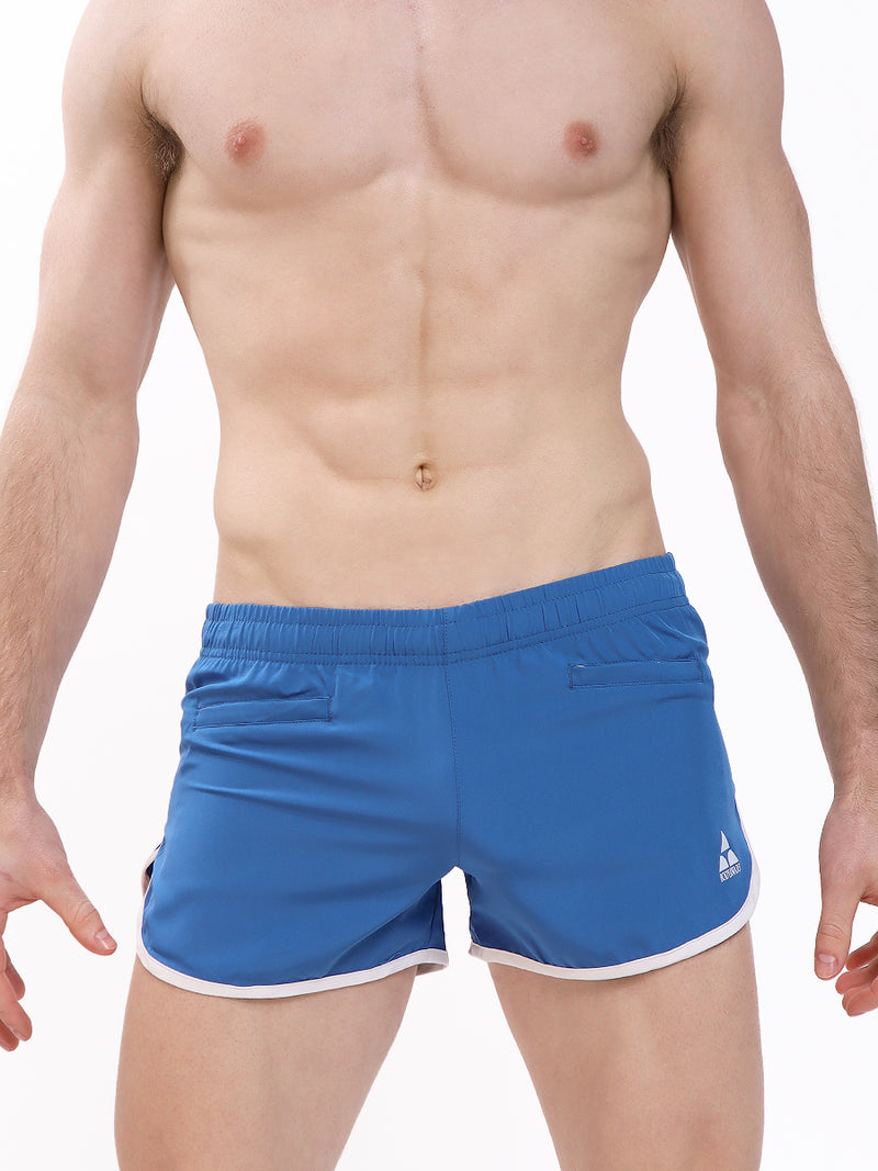 men's blue running shorts - Body Aware