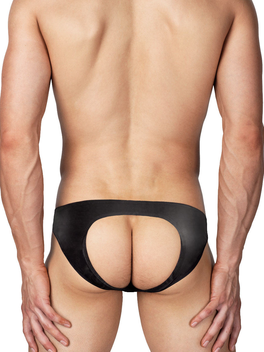 Men's Pleather Jock Briefs