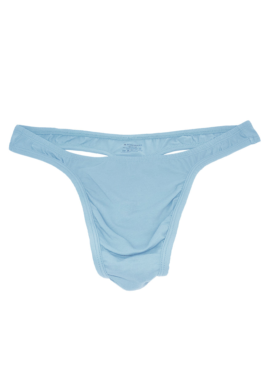 men's blue cotton thong underwear
