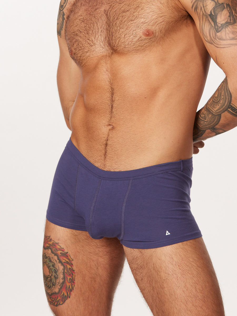 men's navy cotton boxer briefs