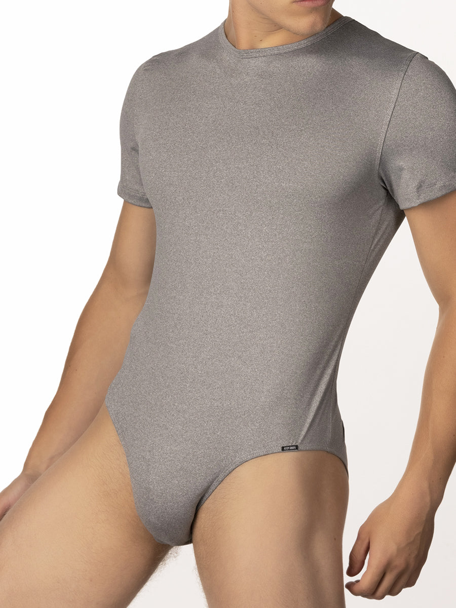 Men's grey t-shirt bodysuit