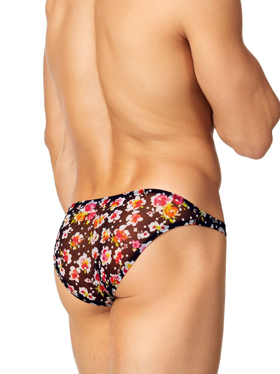 Men's Floral Mesh Briefs