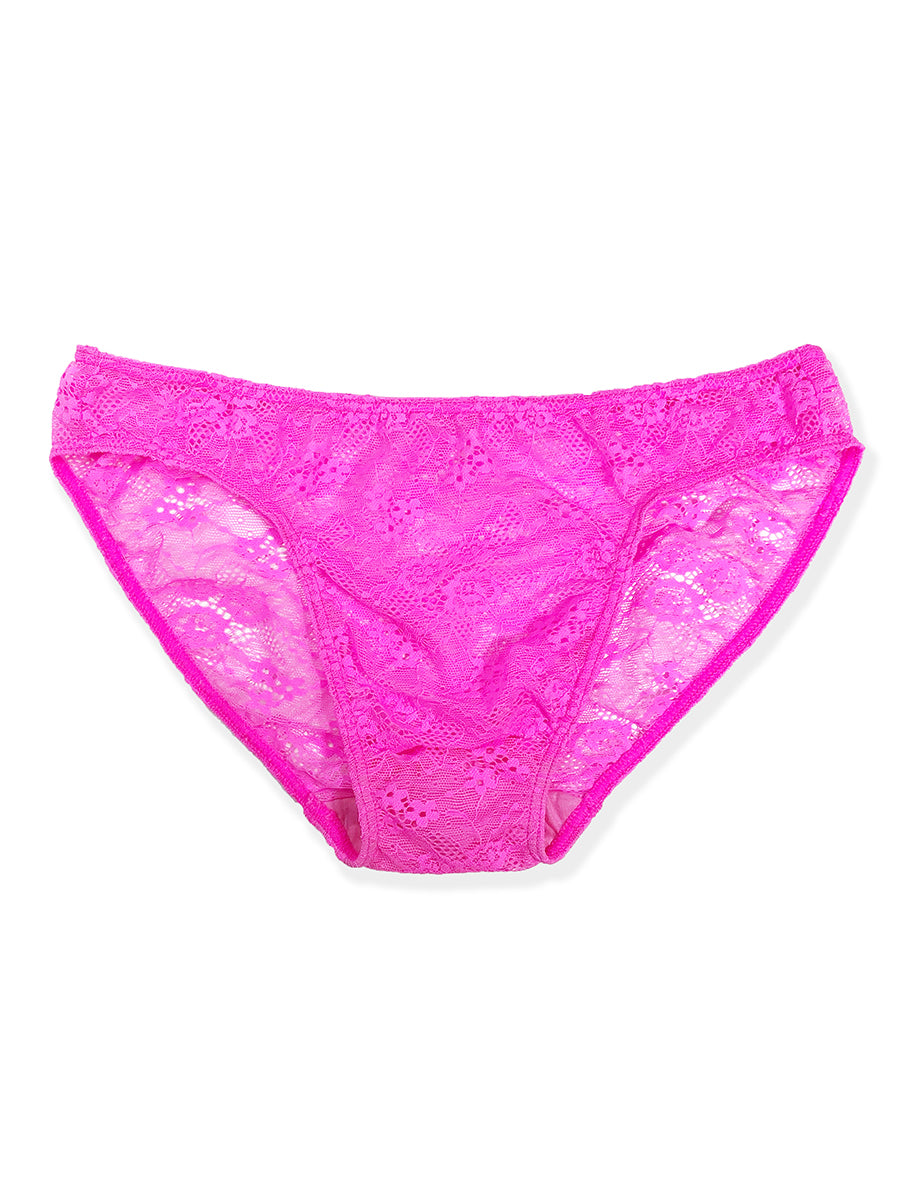 Mens pink lace brief