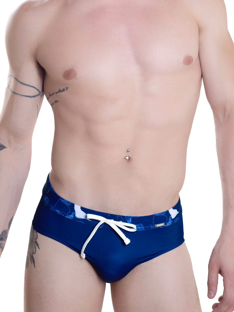 Men's blue swim briefs