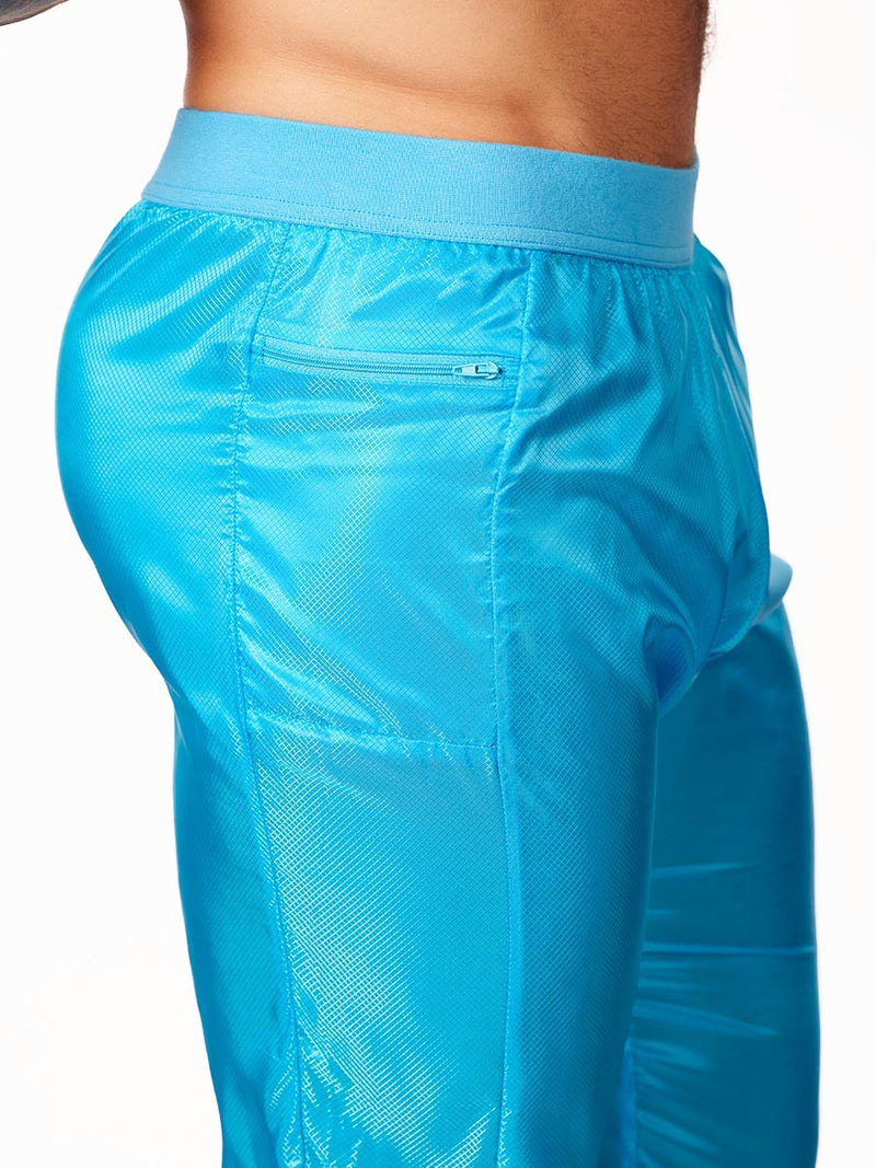 men's blue nylon pants - Body Aware