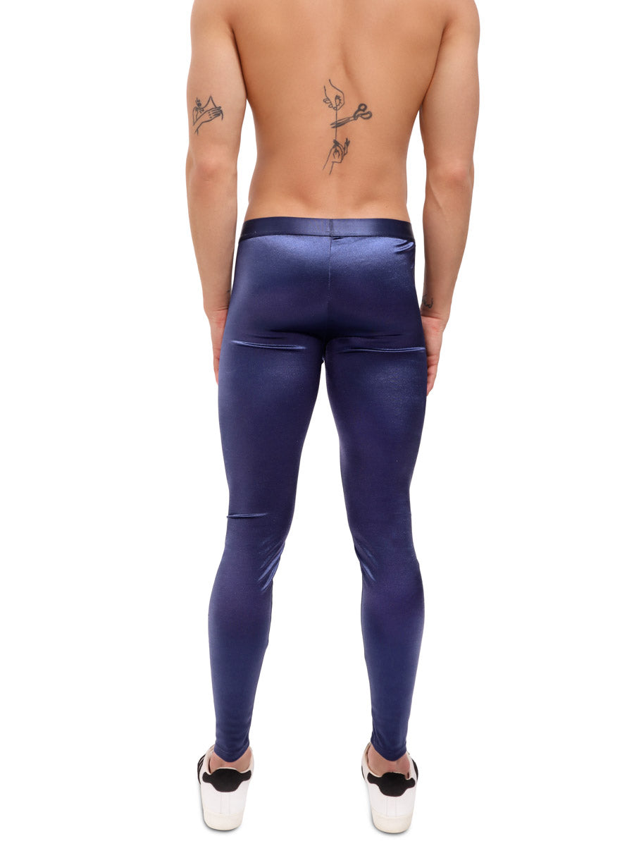 men's navy blue leggings - Body Aware