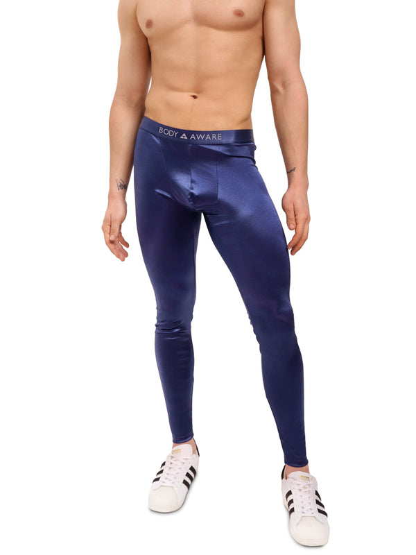 men's navy blue leggings - Body Aware