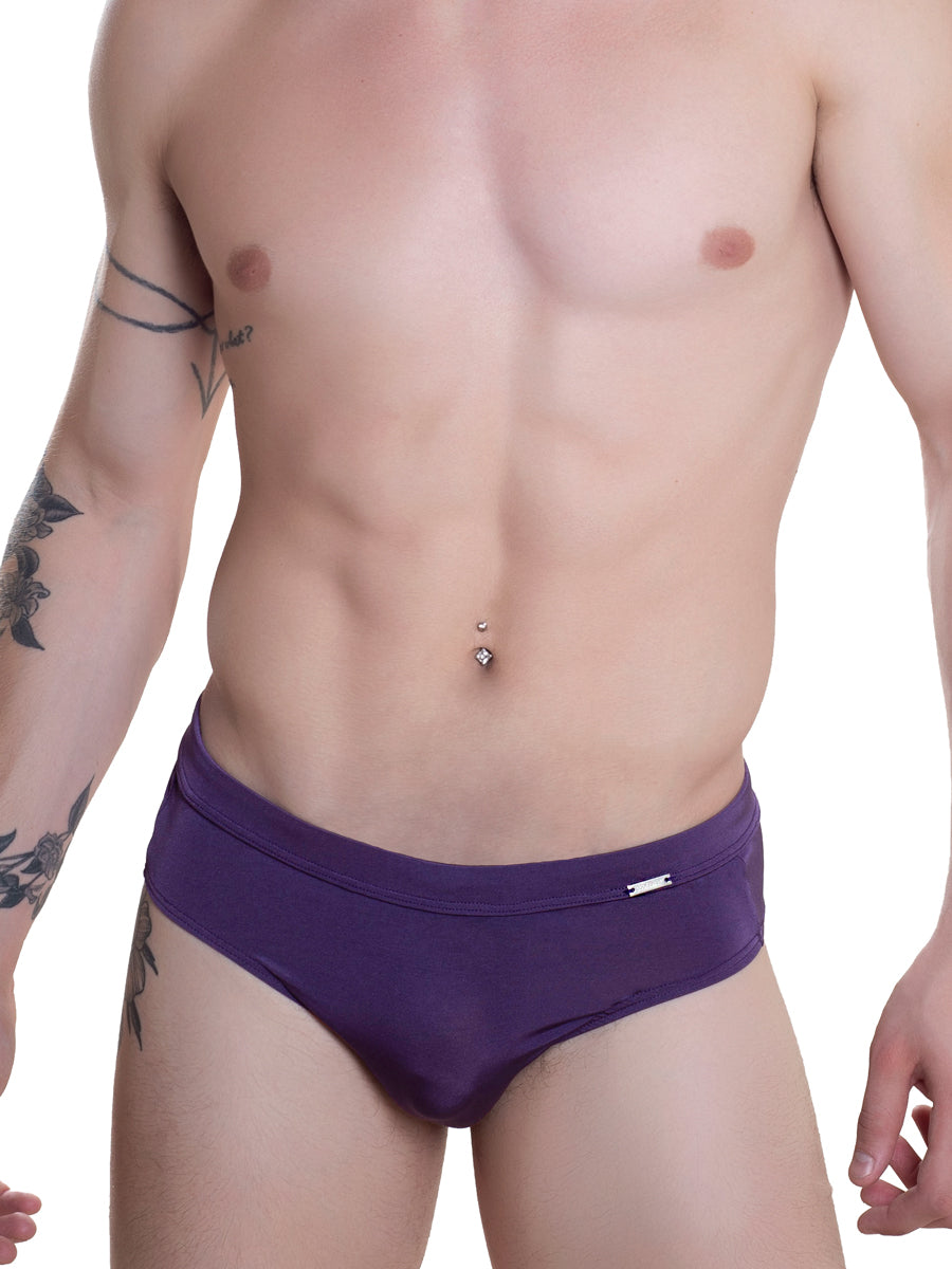 Men's purple swim briefs